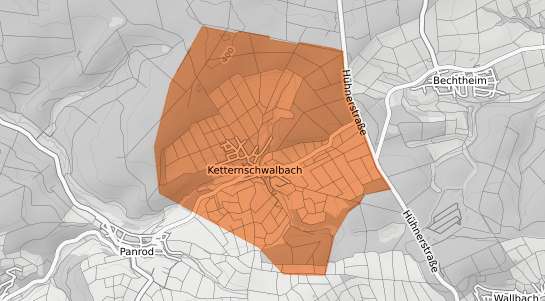 Mietspiegelkarte H&uuml;nstetten Ketternschwalbach