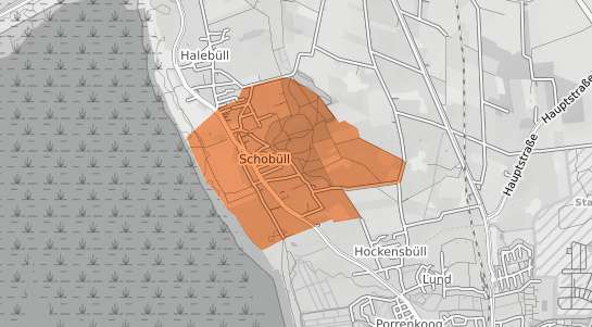 Mietspiegelkarte Husum Schob&uuml;ll