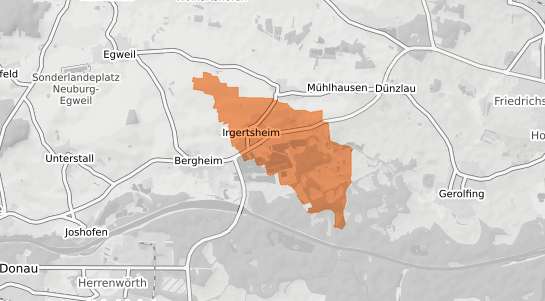 Mietspiegelkarte Ingolstadt Irgertsheim