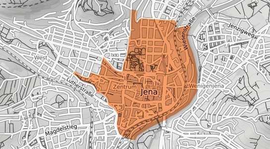 Mietspiegelkarte Jena Zentrum
