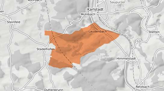 Mietspiegelkarte Karlstadt Laudenbach