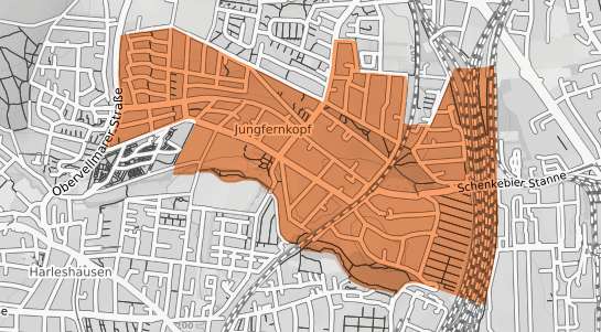 Mietspiegelkarte Kassel Jungfernkopf