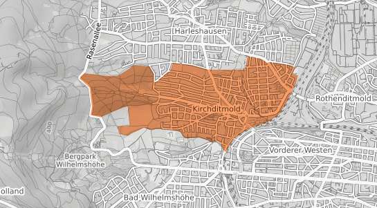 Mietspiegelkarte Kassel Kirchditmold