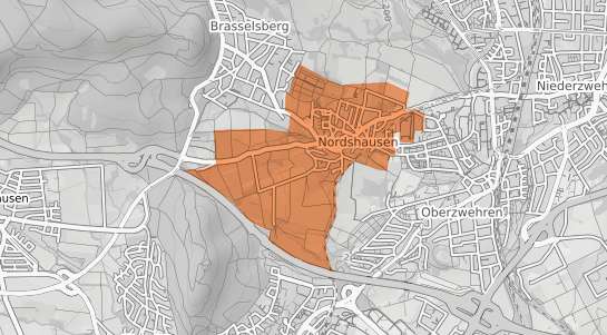 Mietspiegelkarte Kassel Nordshausen