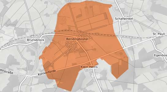 Mietspiegelkarte Kirchlinteln Bendingbostel