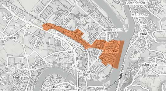Mietspiegelkarte Koblenz Neuendorf