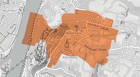 Mietspiegelkarte Koblenz Niederberg