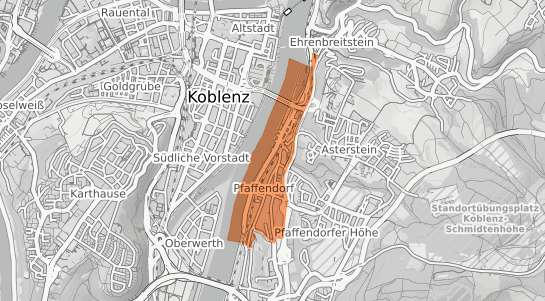 Mietspiegelkarte Koblenz Pfaffendorf