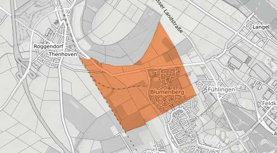 Mietspiegelkarte K&ouml;ln Blumenberg