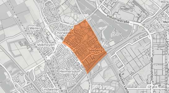 Mietspiegelkarte K&ouml;ln Seeberg