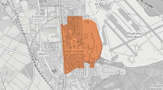 Mietspiegelkarte K&ouml;ln Wahnheide