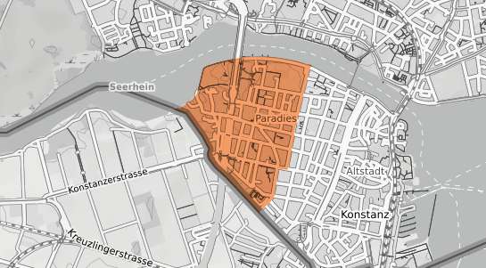 Mietspiegelkarte Konstanz Paradies
