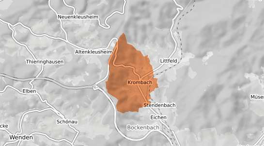 Mietspiegelkarte Kreuztal Krombach