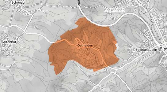Mietspiegelkarte Kreuztal Osthelden