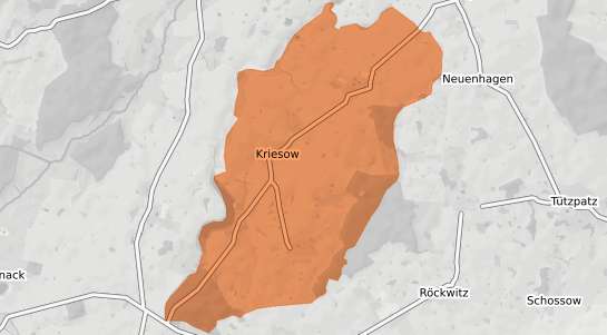 Mietspiegelkarte Kriesow Kriesow