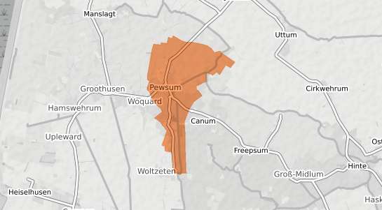 Mietspiegelkarte Krummh&ouml;rn Pewsum