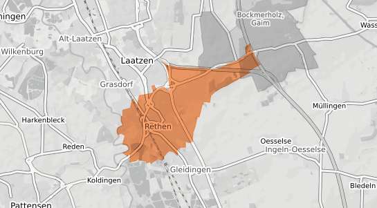 Mietspiegelkarte Laatzen Rethen