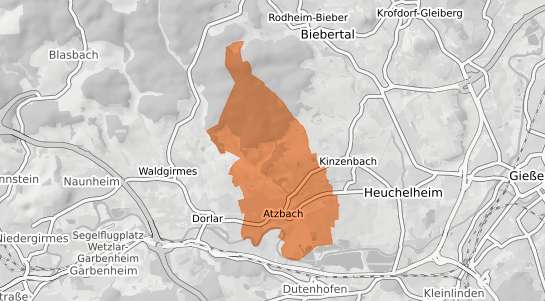 Mietspiegelkarte Lahnau Atzbach