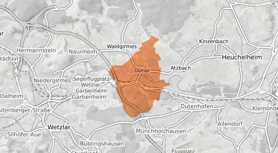 Mietspiegelkarte Lahnau Dorlar