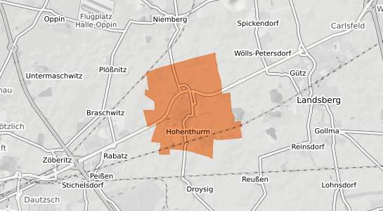 Mietspiegelkarte Landsberg Hohenthurm