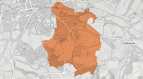 Mietspiegelkarte Lemgo Brake