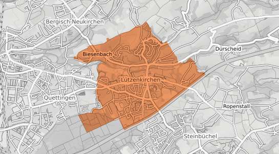 Mietspiegelkarte Leverkusen Lützenkirchen