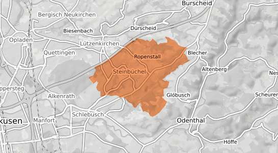Mietspiegelkarte Leverkusen Steinbüchel