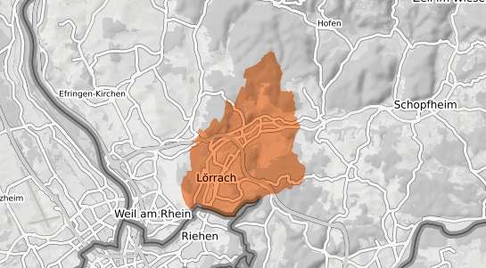 Mietspiegelkarte L&ouml;rrach L&ouml;rrach