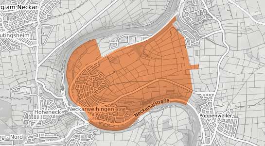 Mietspiegelkarte Ludwigsburg Neckarweihingen