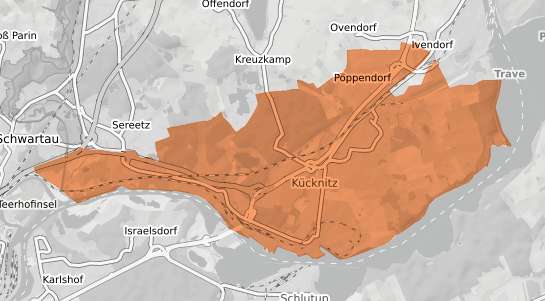 Mietspiegelkarte Lübeck Kücknitz