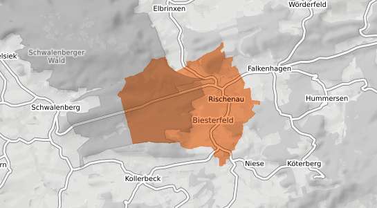 Mietspiegelkarte L&uuml;gde Rischenau