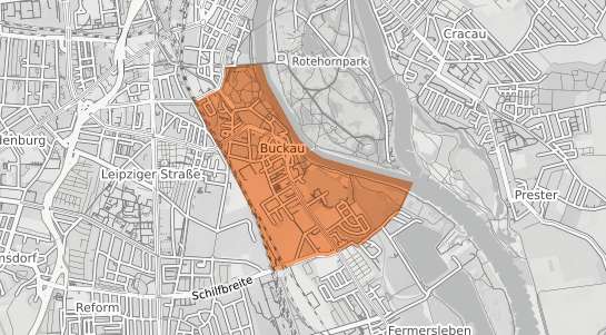 Mietspiegelkarte Magdeburg Buckau