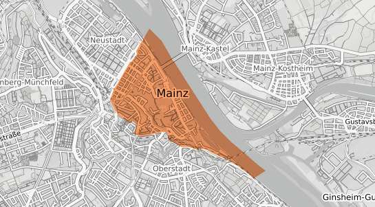 Mietspiegelkarte Mainz Altstadt