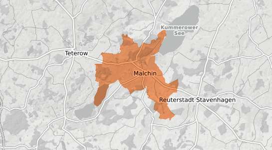 Mietspiegelkarte Malchin Malchin