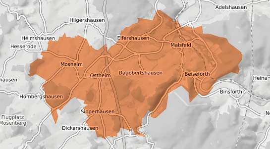 Mietspiegelkarte Malsfeld Malsfeld