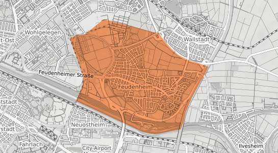 Mietspiegelkarte Mannheim Feudenheim