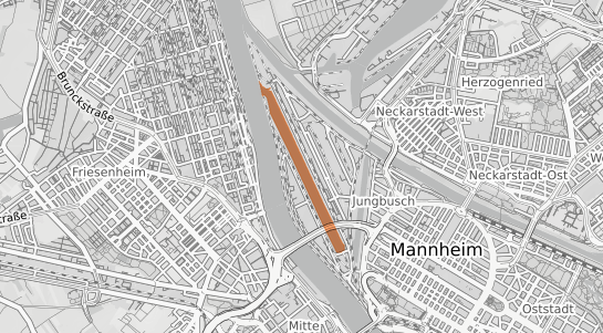 Mietspiegelkarte Mannheim Mühlauhafen