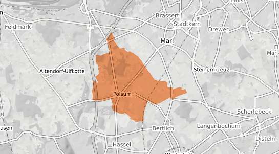 Mietspiegelkarte Marl Polsum