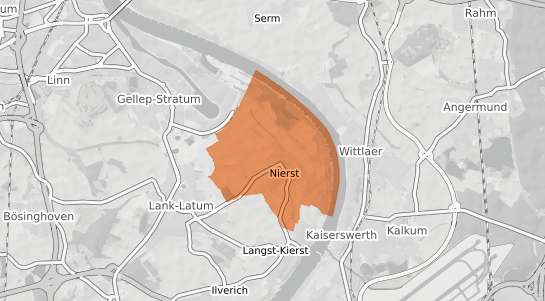 Mietspiegelkarte Meerbusch Nierst