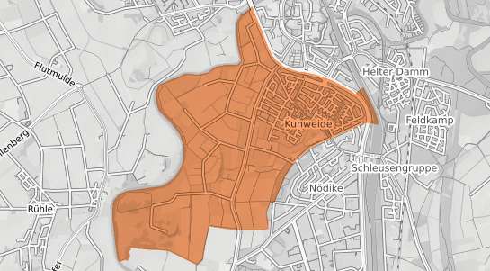 Mietspiegelkarte Meppen Kuhweide