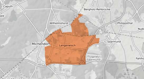 Mietspiegelkarte Michendorf Langerwisch