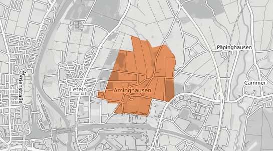 Mietspiegelkarte Minden Aminghausen