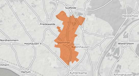 Mietspiegelkarte Minden Stemmer