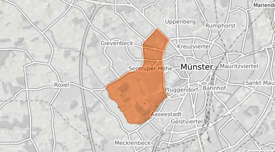 Mietspiegelkarte Münster Sentrup