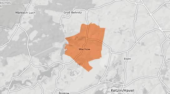 Mietspiegelkarte Nauen Wachow