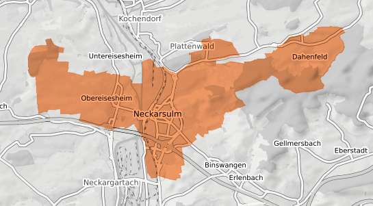 Mietspiegelkarte Neckarsulm Neckarsulm