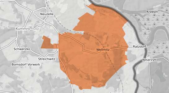 Mietspiegelkarte Neissemuende Wellmitz