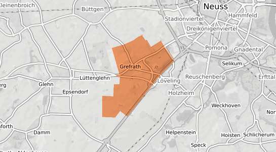 Mietspiegelkarte Neuss Grefrath