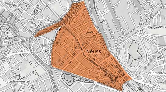 Mietspiegelkarte Neuss Innenstadt