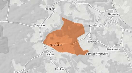 Mietspiegelkarte Neuzelle Ossendorf